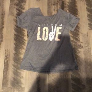 Volcom Girls V-Neck T-Shirt, Girls Size Small (10)